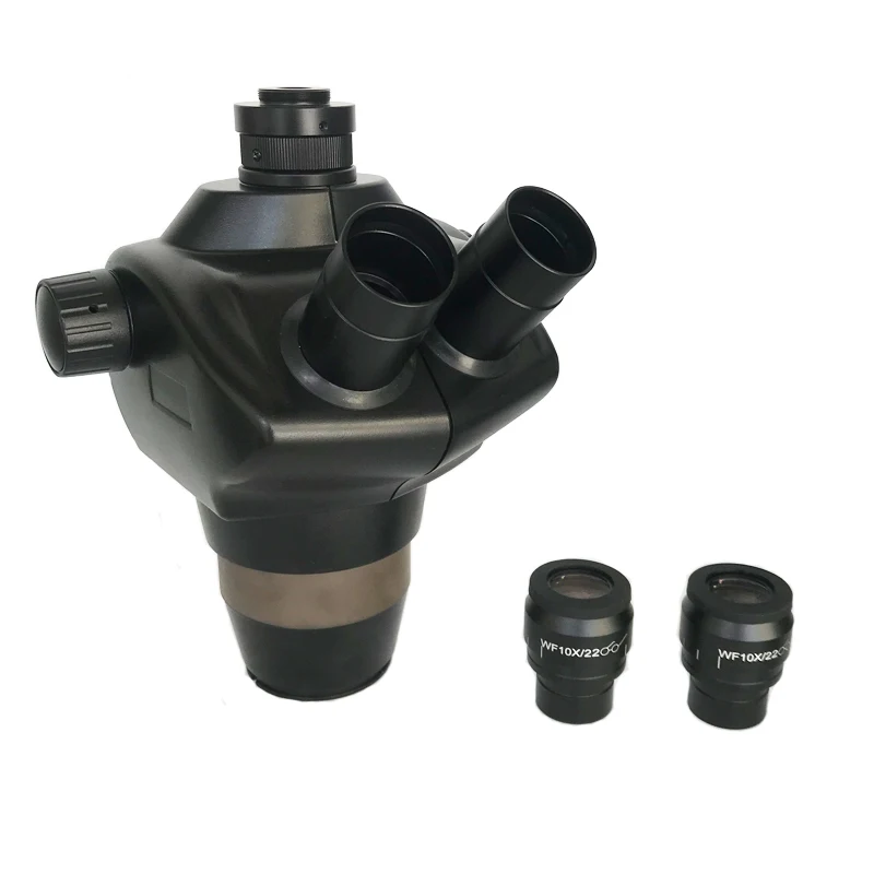 Промышленный Тринокулярный стереомикроскоп с высоким разрешением 8X-50X