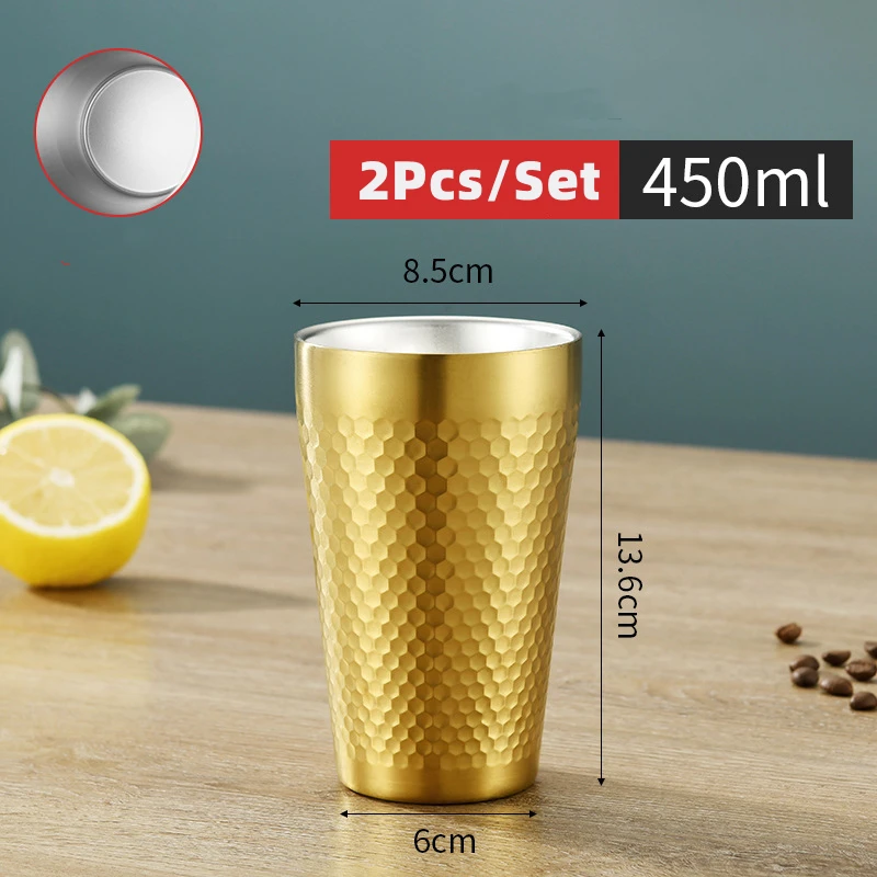 2 шт. кружка из нержавеющей стали с двойными стенками | Дом и сад