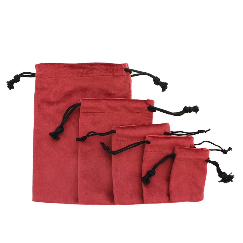 Мешочки Бархатные на шнурке для ювелирных украшений Подарочные пакетики с