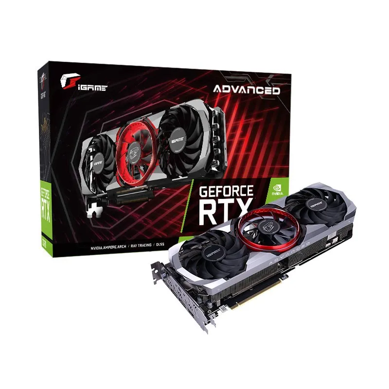 

Цветной iGame GeForce RTX 3070 Advanced OC 8G 1725-1815 МГц