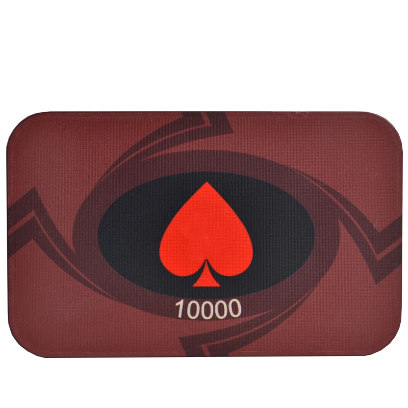 20 шт./лот квадратные персиковые сердца техасское дерево казино керамические