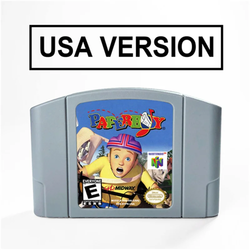 

Paperboy 64 For 64 Bit Video Game Cartridge USA Version NTSC Format