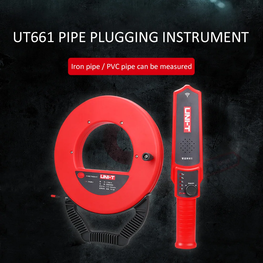 UNI-T UT661A 20 м стеновые трубы детектор засорения стены сканер трубопровода