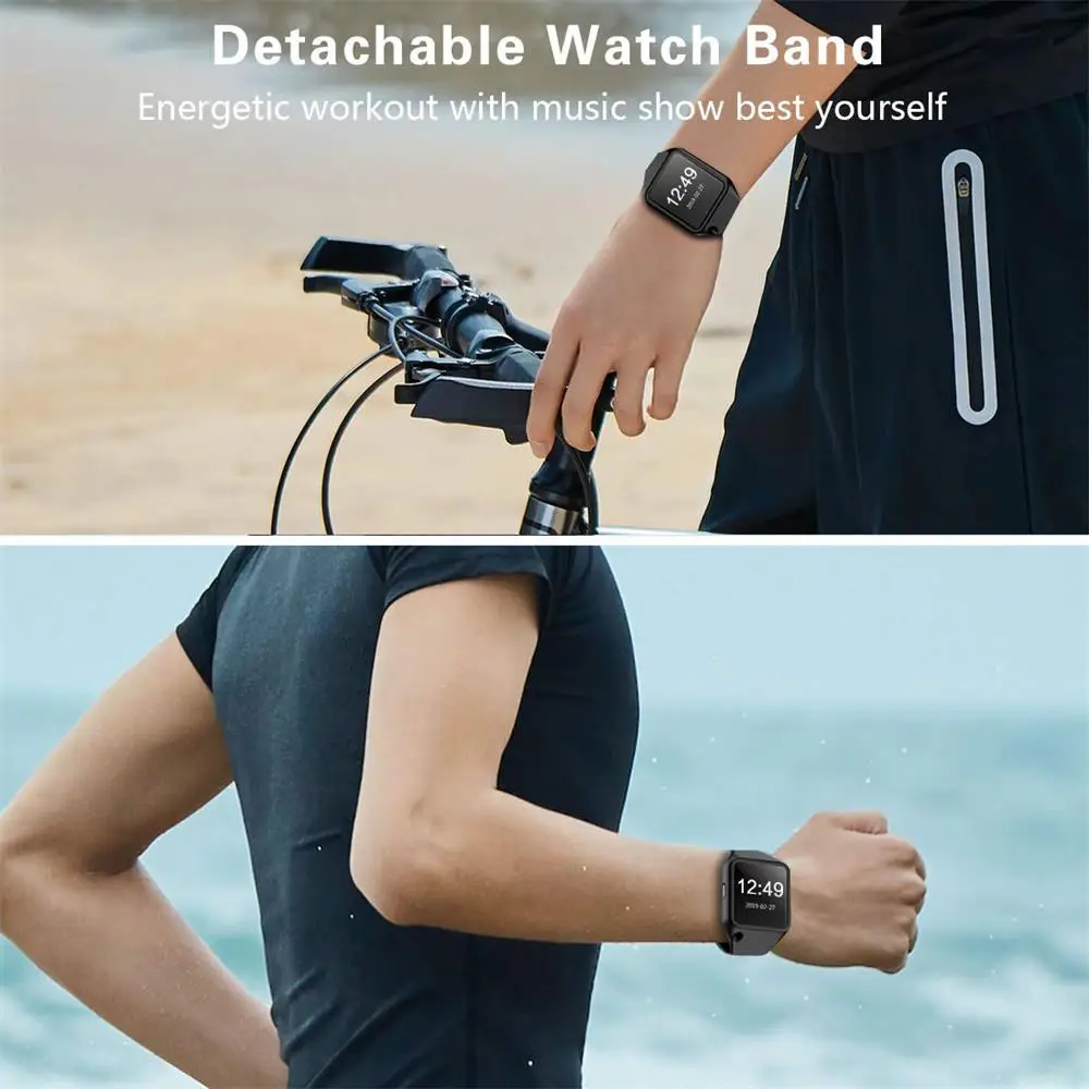 Мини MP4 плеер с клипсой Bluetooth 4 2 спортивные часы mp4 видеоплеер сенсорным экраном HiFi