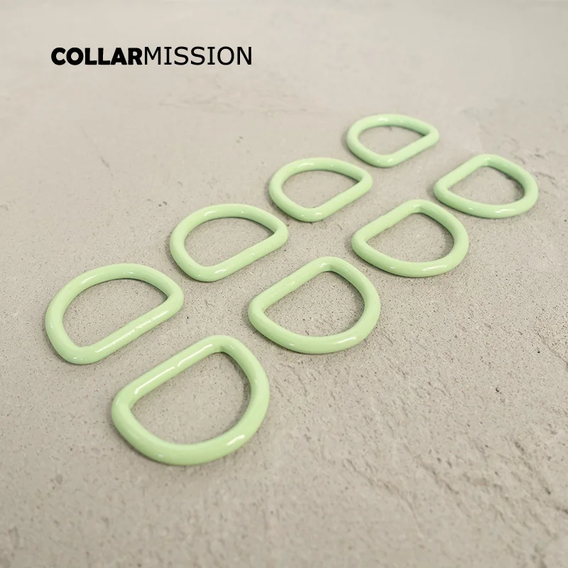 Металлическая зеленая d образная Пряжка для собачьего ошейника 25 мм