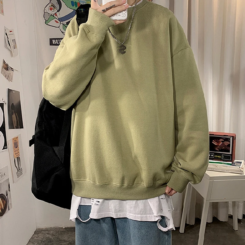 

2020 Autumn Woman's Hoodies Cotton Solid Thicken Warm Women Sweatshirts Fashion Oversize Female Loose Lady Plus Size 5XL Casual