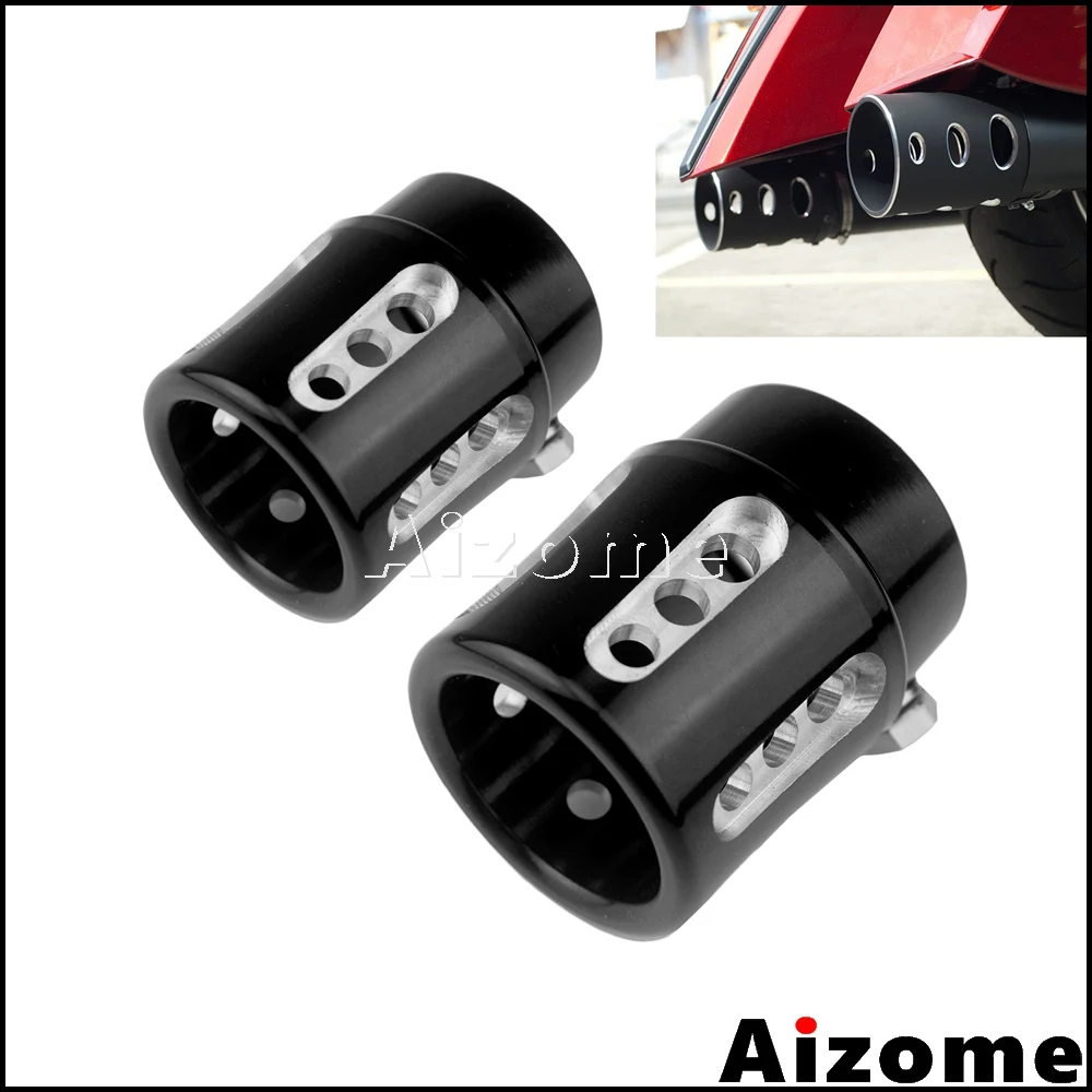 Наконечник Выхлопной Трубы с прямым наружным диаметром 4 5 см для Harley Touring Honda Yamaha