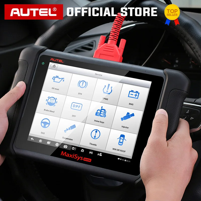 Autel MaxiSys MS906 добавить TPMS антенный модуль бесплатное онлайн обновление полная система программатор ЭБУ лучше, чем MS906 и MS906BT