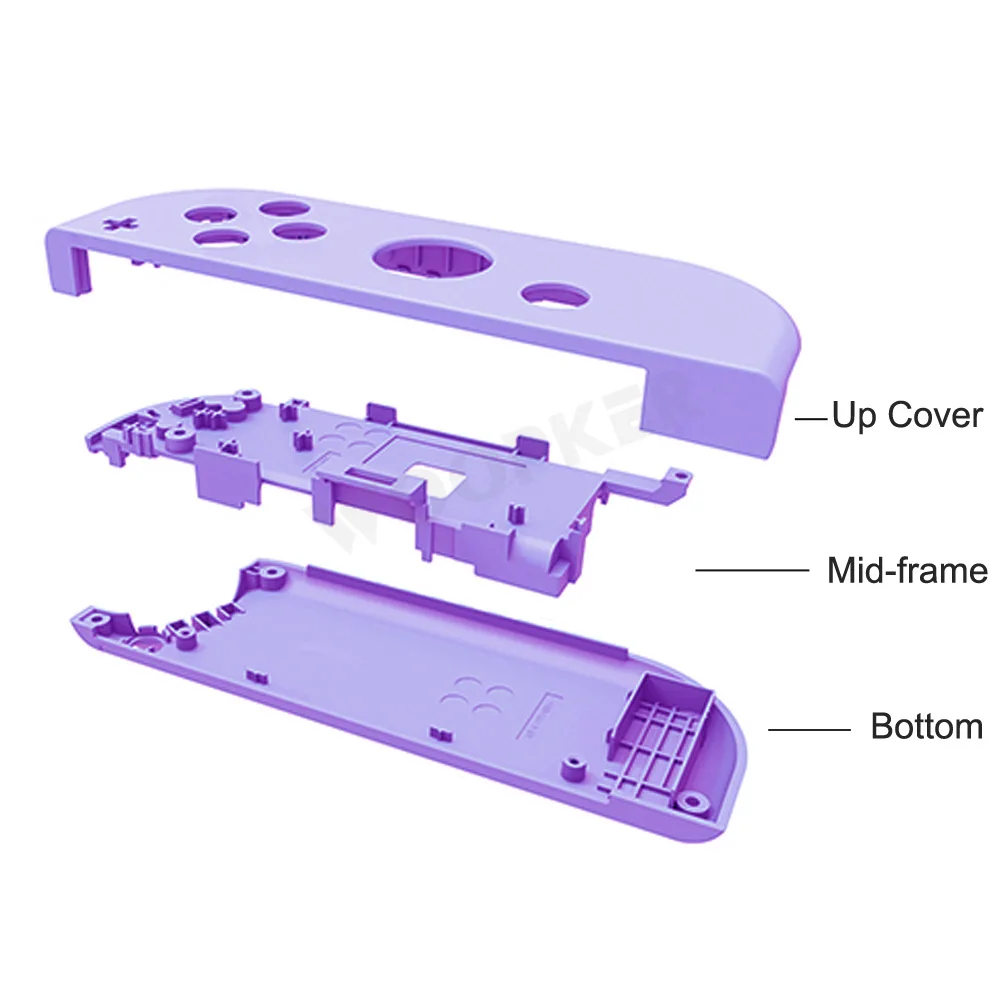 Protective Case with Button for Nintend Switch Joy Con Replacement Shell White Transparent Pink Purple Cover | Электроника