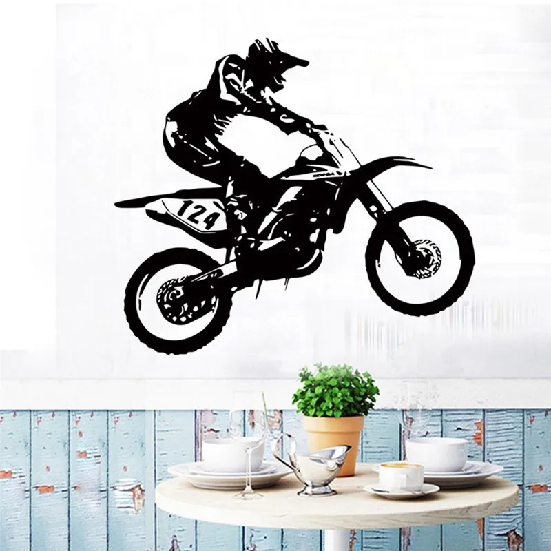 Обои 20 креативные настенные Стикеры для мотогонок виниловые наклейки обои