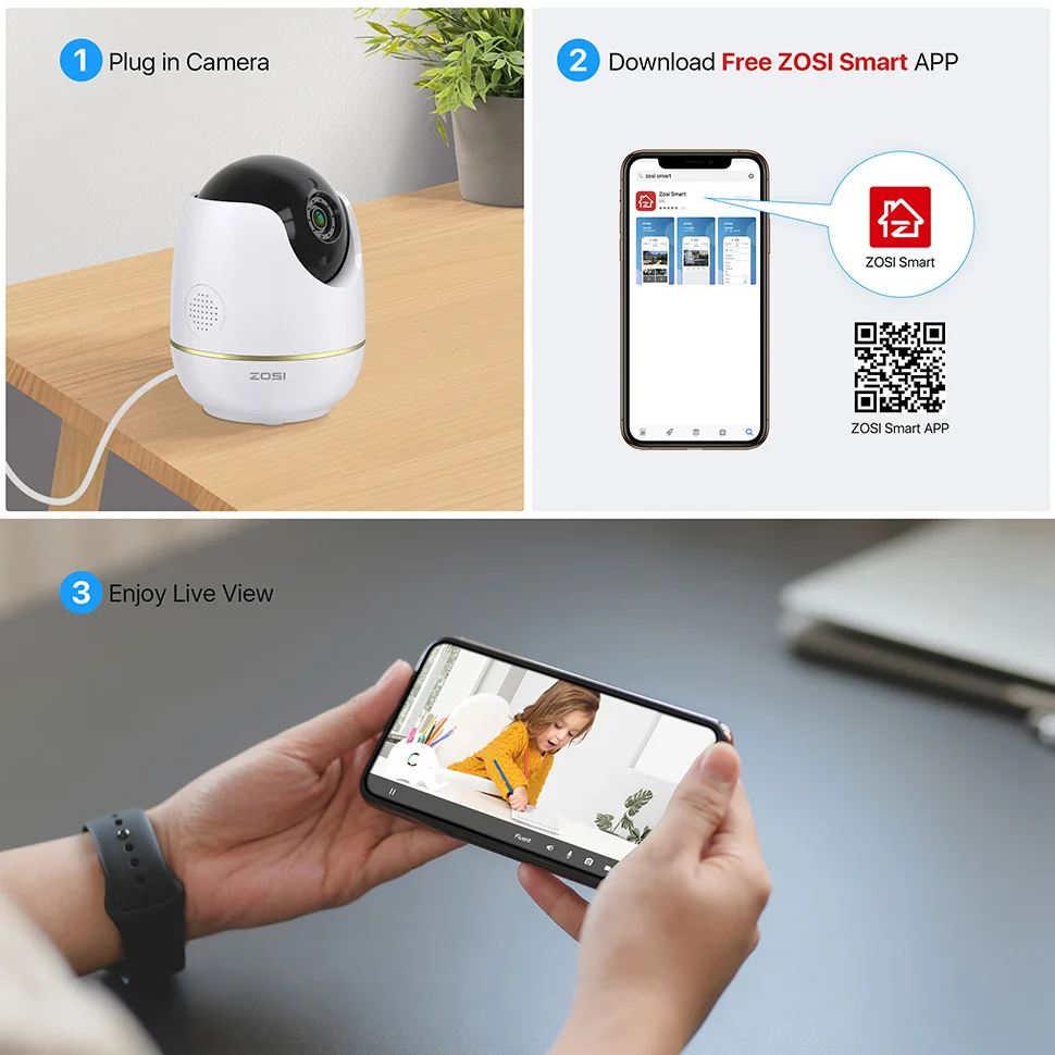 IP камера купольная ZOSI 2 МП 1080p HD Wi Fi|Камеры видеонаблюдения| |