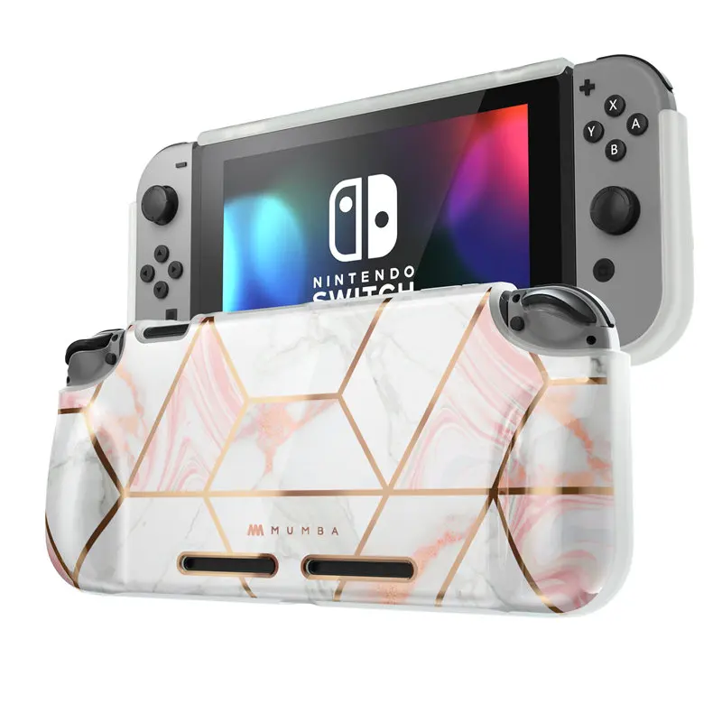 Marble Pink Чехол для nintendo Switch Mumba Girl power мягкий чехол из ТПУ для консоли nintendo Switch с амортизацией и защитой от царапин - Цвет: Marble Pink