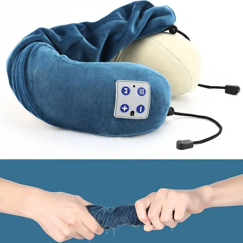 

New Electric U-Shaped Massage Pillow Multifunctional Shoulder Cervical Hot Compress Vibration Massage Relaxing For Home And Car