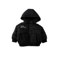 dfxd kids boys girls solid hooded jacket coat 2020 winter new arrival warm snowsuit outwear zipper plus cotton for children coat