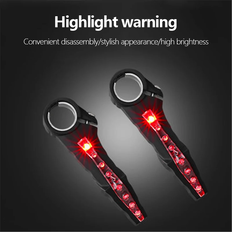 Руль горного велосипеда СВЕТОДИОДНЫЕ ПОВОРОТНЫЕ огни руль наконечник ручки