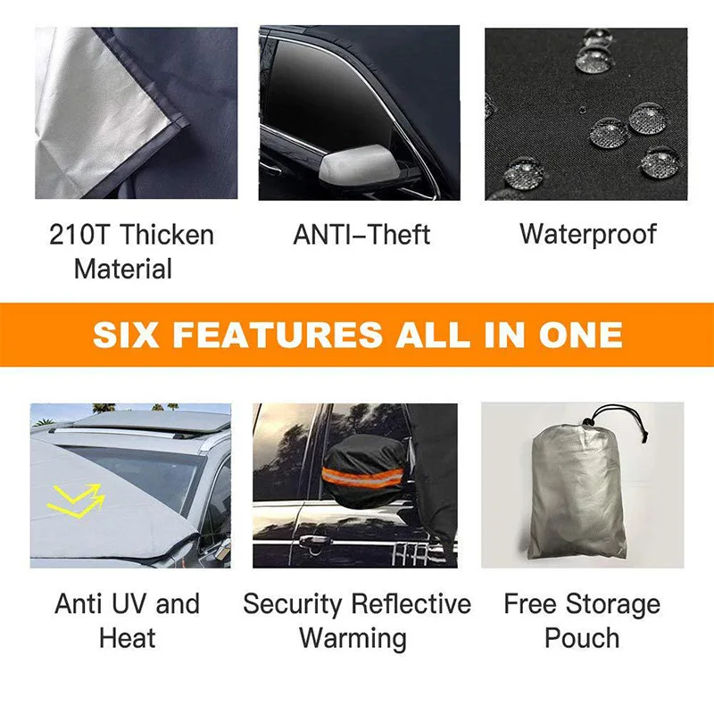 

Car Cover Car Windshield Cover Snow Frost Ice Windshield Dust Cover Heat Insulation Car Sun Visor Antifreeze Lampshade