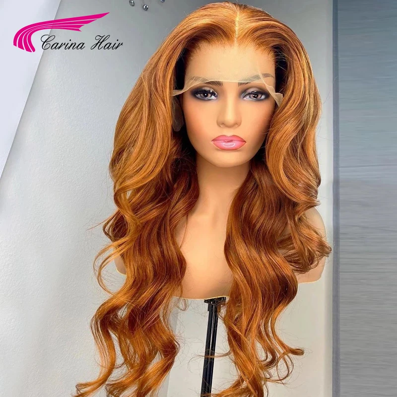 Человеческие волосы спереди парики с детскими волосами Remy 13*4/13*6 волнистые