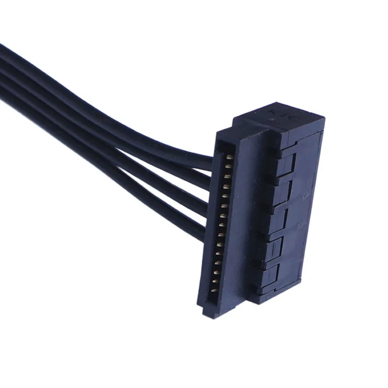 5 шт./лот ATX 4 Pin To 2 * прямоугольный 15-контактный SATA жесткий диск HDD адаптер кабель