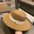Шляпа Соломенная женская, с широкими полями, дышащая, летняя, 2021 - изображение