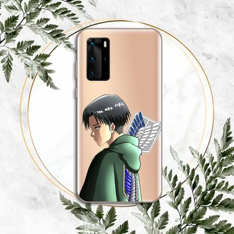 

Hot Anime Attack On Titan Phone Case Transparent for Huawei P honor 8 10i 20 30 40 smart 2019