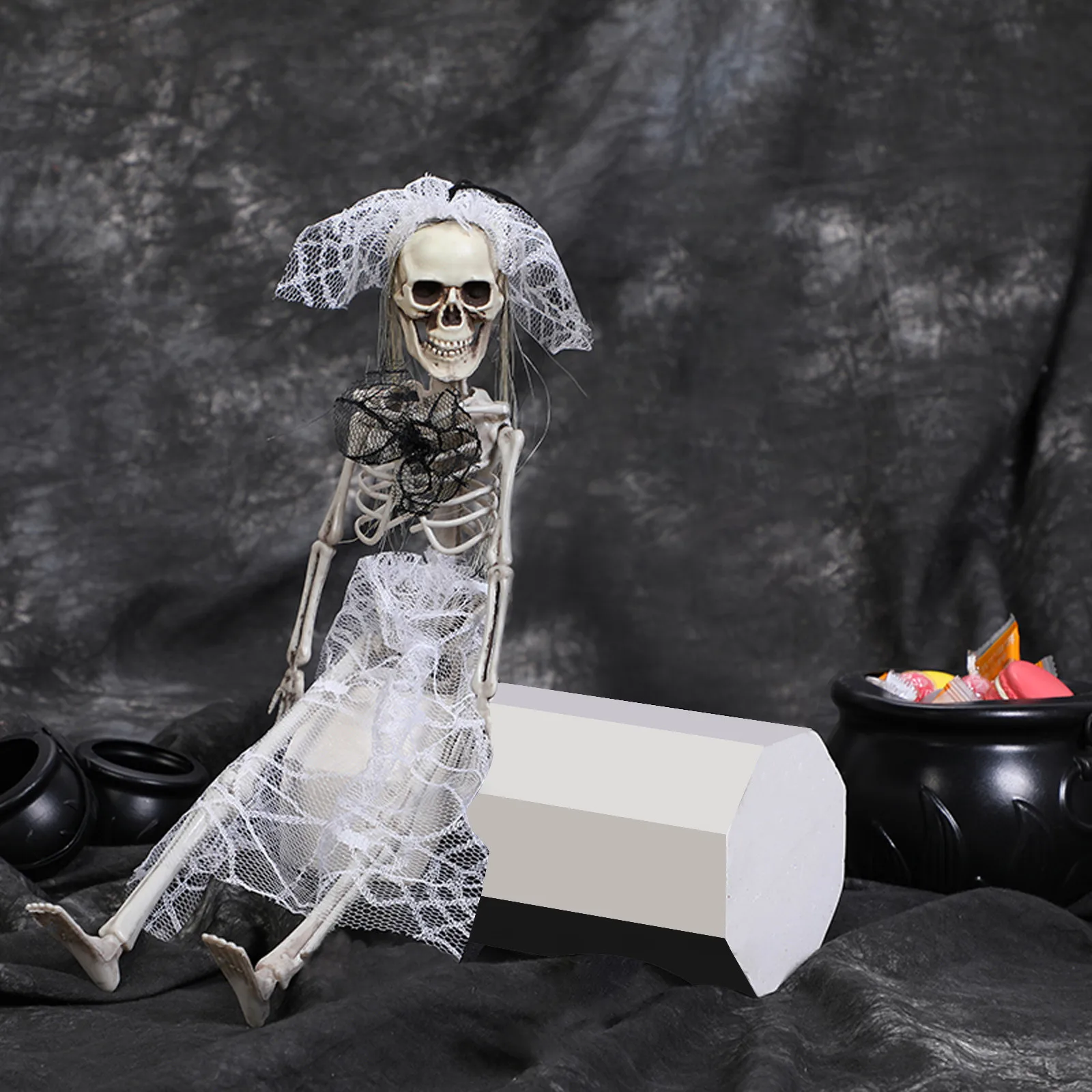 Компьютерный Хэллоуин повесить череп кукольная камера Смешные озорные реквизит