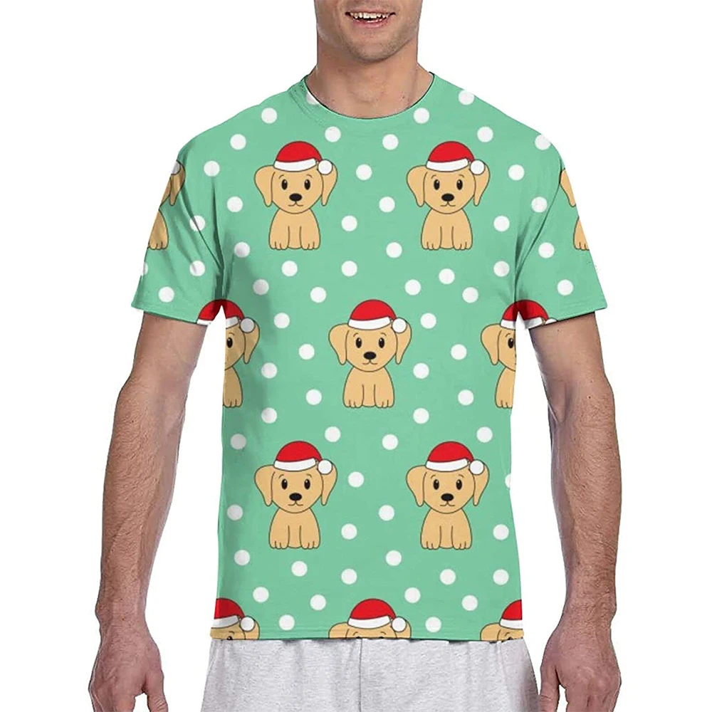 

Men's Short-sleeved T-shirt Fashion Polyester Casual Non-shrinkable Breathable Indoor And Outdoor Activity Top
