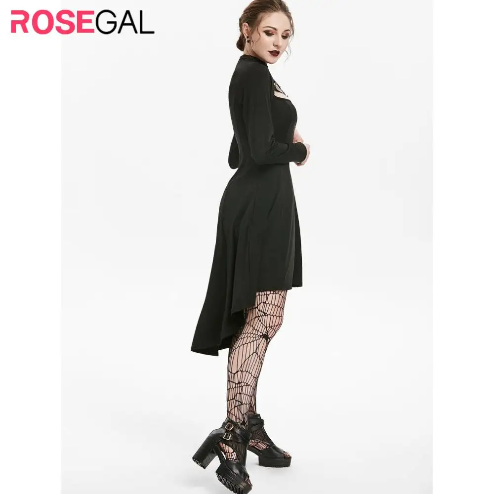 ROSEGAL Для женщин весенние вечерние платье 2020 Украшенные Искусственная кожа