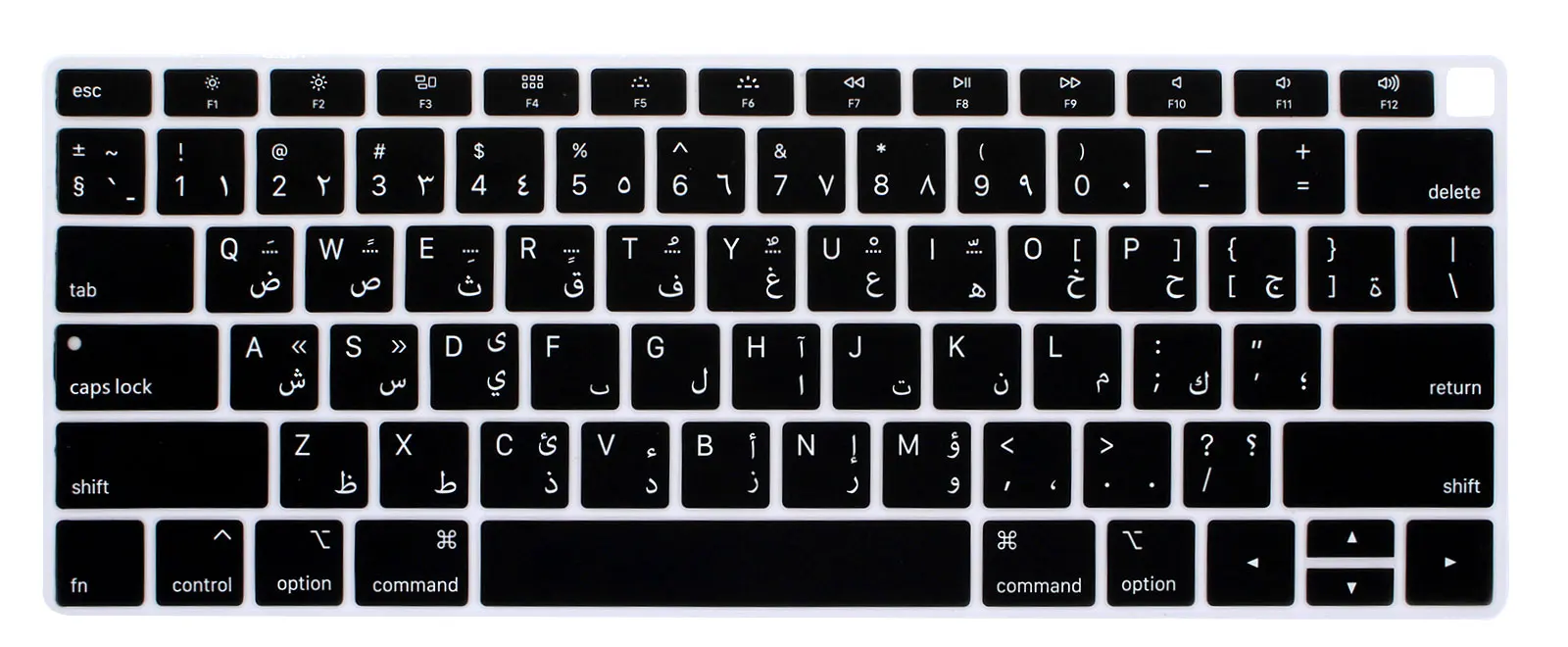 Чехол с клавиатурой US Arabic Version для MacBook Air 13 дюймов A1932 2018 2019 Touch ID и Retina|Чехлы