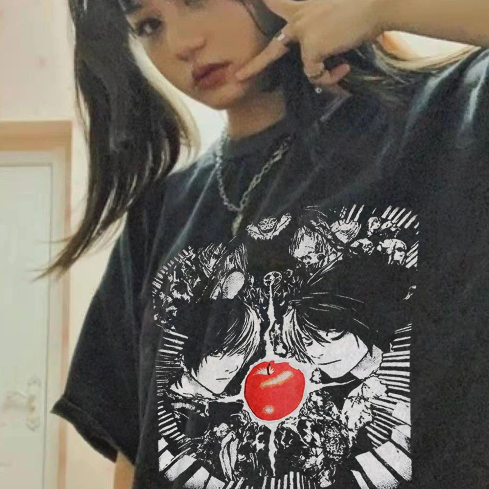 Футболка Мужская/Женская в стиле аниме Death Note | Женская одежда
