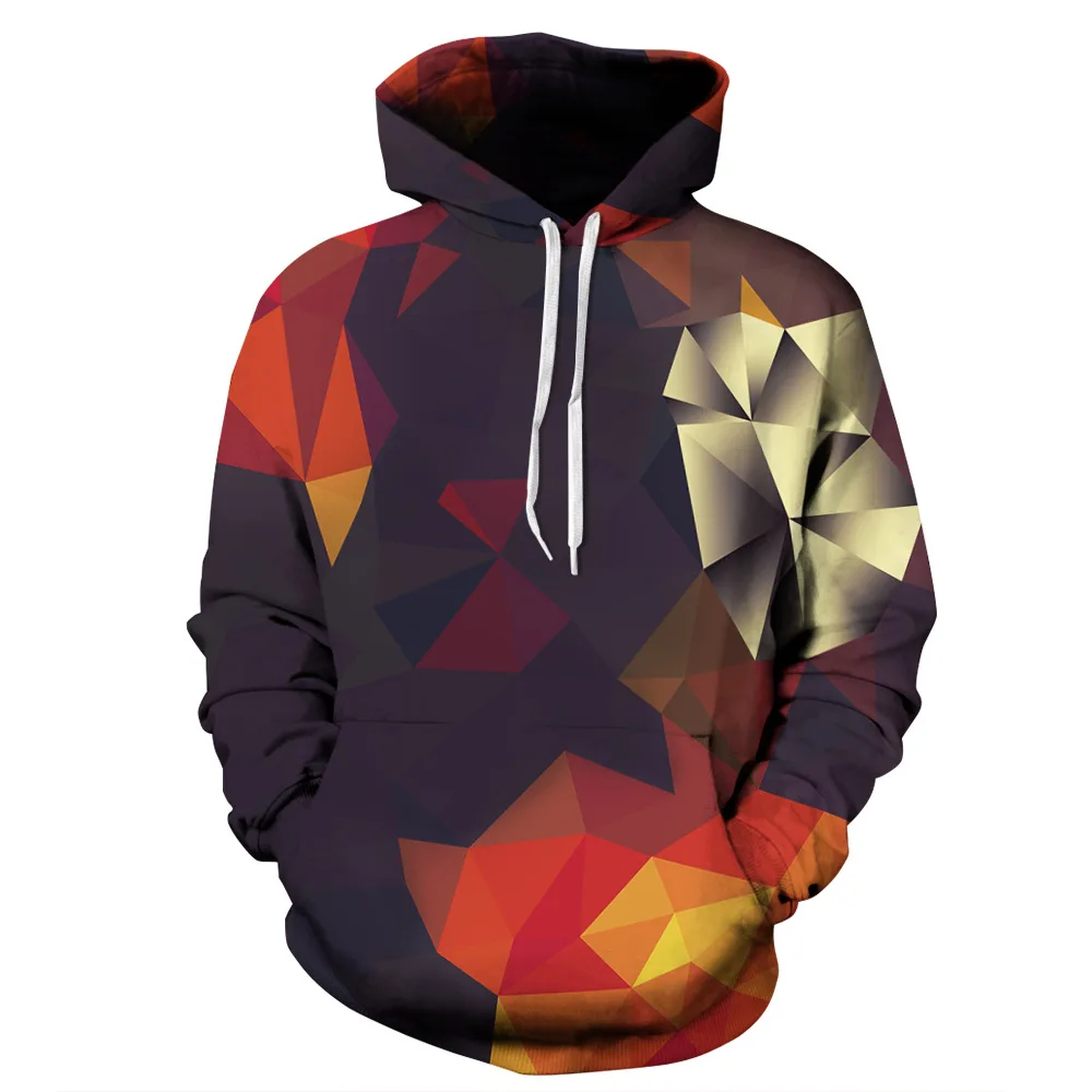 

ZOGAA 2021 Men's Hooded Pullover Sweatshirt New Personality Colorful Print Hoodie Fashion Casual Loose Streetwear Hip Hop Men's