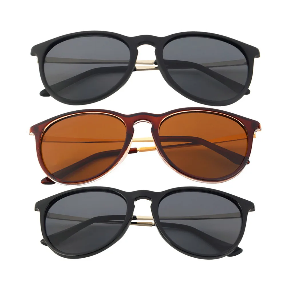 Унисекс Ретро Винтажные кошачий глаз солнцезащитные очки для мужчин и женщин