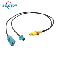 rca to fakra z y type splitter pigtail video camera connection av in cable adapter for car rear view backup parking camera