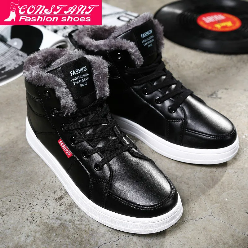 2019 г. Новые зимние ботинки мужские Осень-Зима мужская повседневная модная обувь