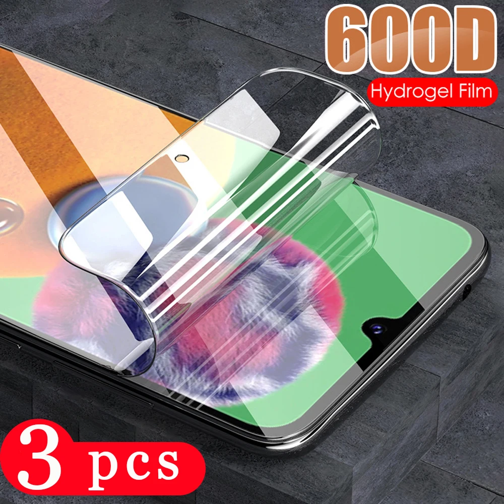 3 шт. для Samsung Galaxy A91 A71 A51 A50 A50S A41 A31 A21 A11 A01 мягкий полный Чехол Гидрогелевая