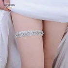 TOPQUEEN, сексуальные свадебные подвязки, стразы, кружево, для женщин, для невесты, для ног, кольцо, упряжка бедро, кольцо, эластичный пояс на подтяжках, THS28