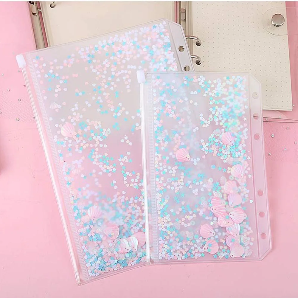 5 шт. милые блестящие пайетки Размер A6 внутренний карман стандартный держатель