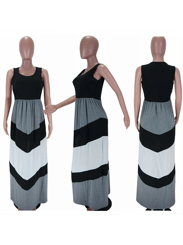 

Striped Patwork Womens Tunic Long Beach Dress Swimsuit Cover Up Beach Wear Pareos De Playa Mujer Bathing Suit Cover Ups