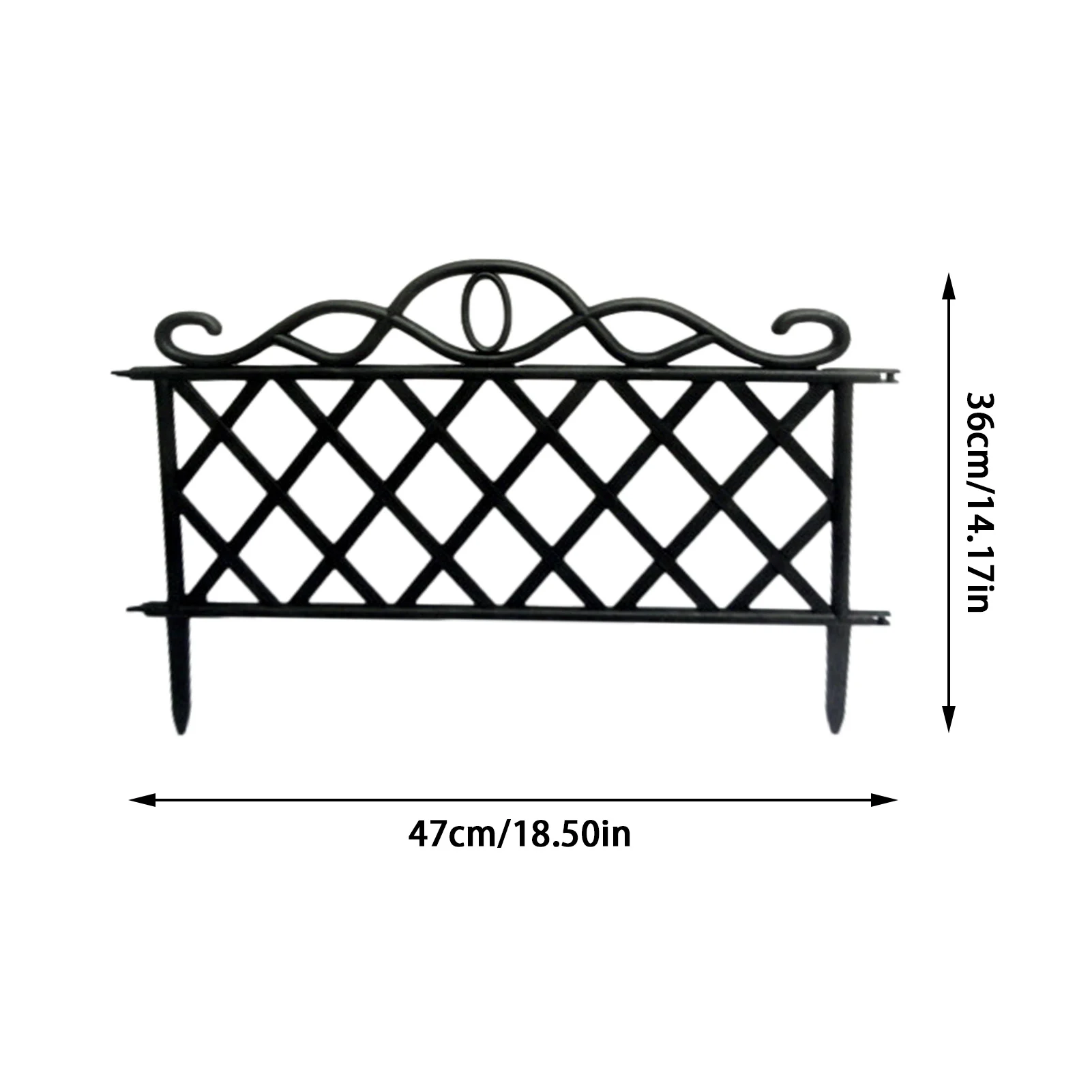 

Garden Fence Plastic Landscape Fencing Patio Border Edging Fences Garden Decoration Gardening Green Plants Home Decoration