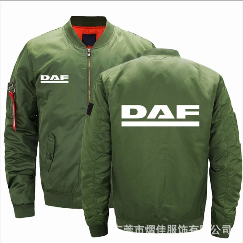 

NEW Jacket Men's for DAF Thick Warm Autumn Winter Military Motorcycle Jackets Men Flight Pilot Force Brand coat