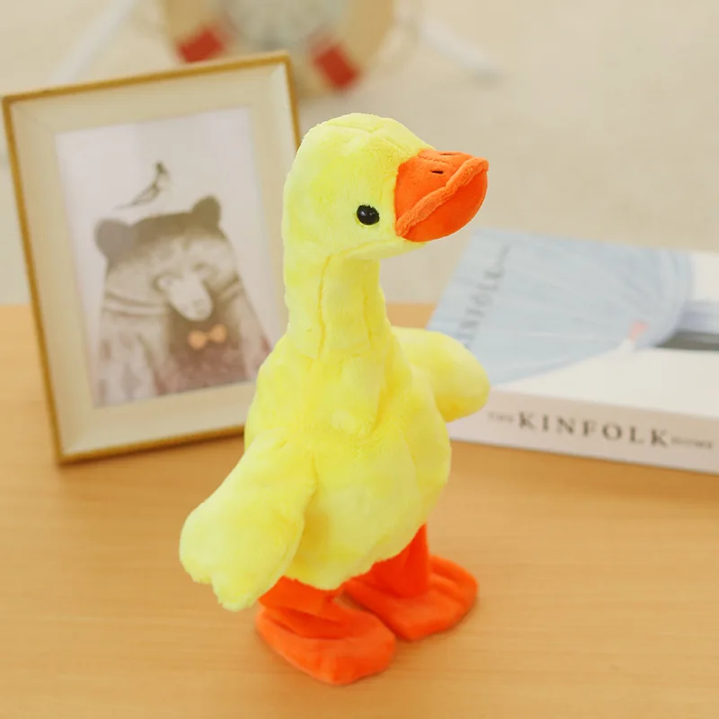Аниме электрические мягкие игрушки электрическая маленькая Желтая утка