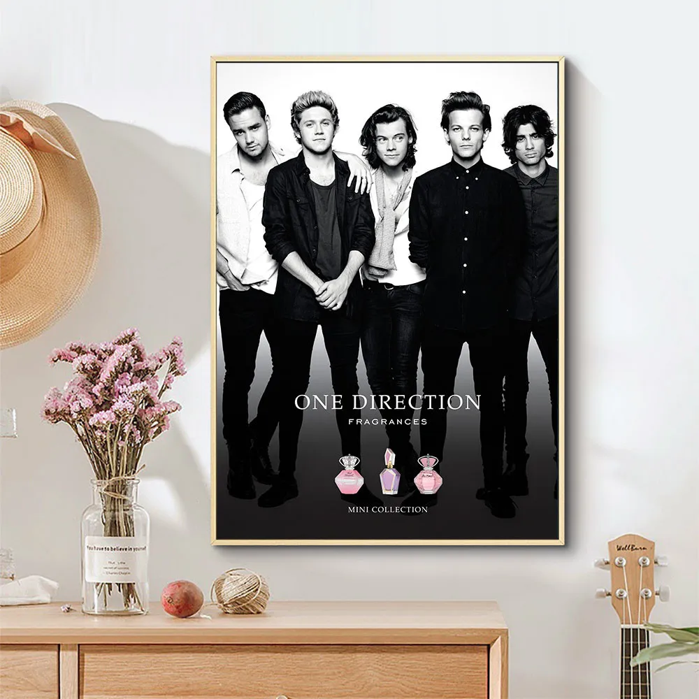 

One Direction#y Home Decoration Custom Canvas Painting Wall Silk Poster Cloth#KC-17