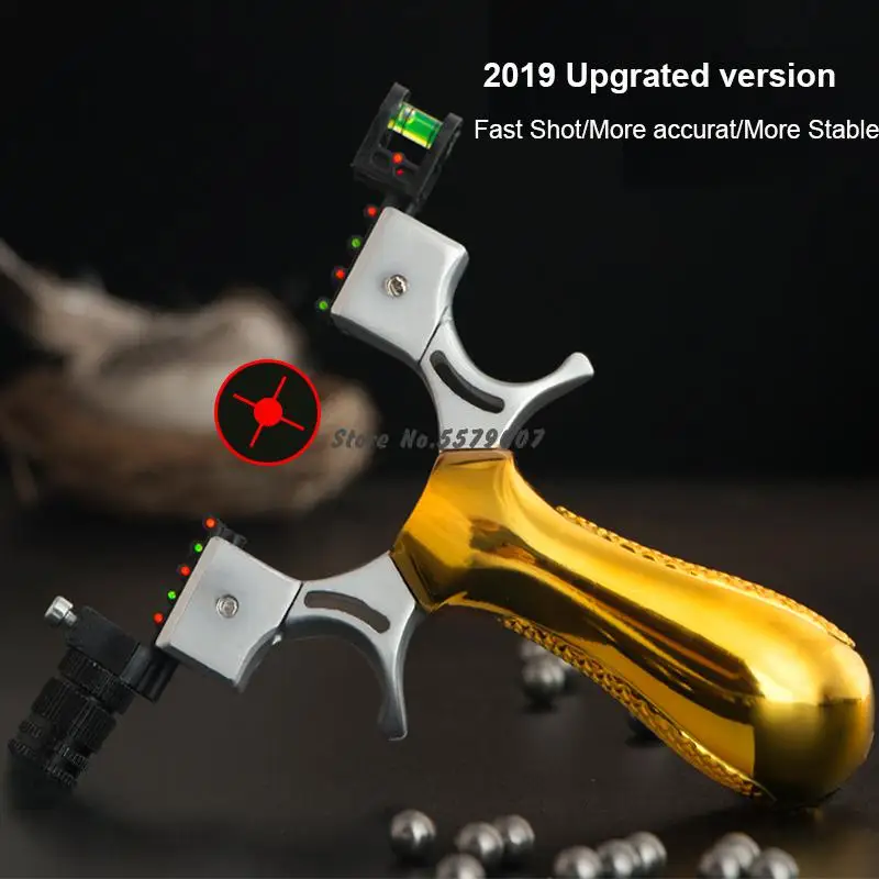 Мощный Рогатка c резиновой лентой охоты с 100 стальными шариками Профессиональный