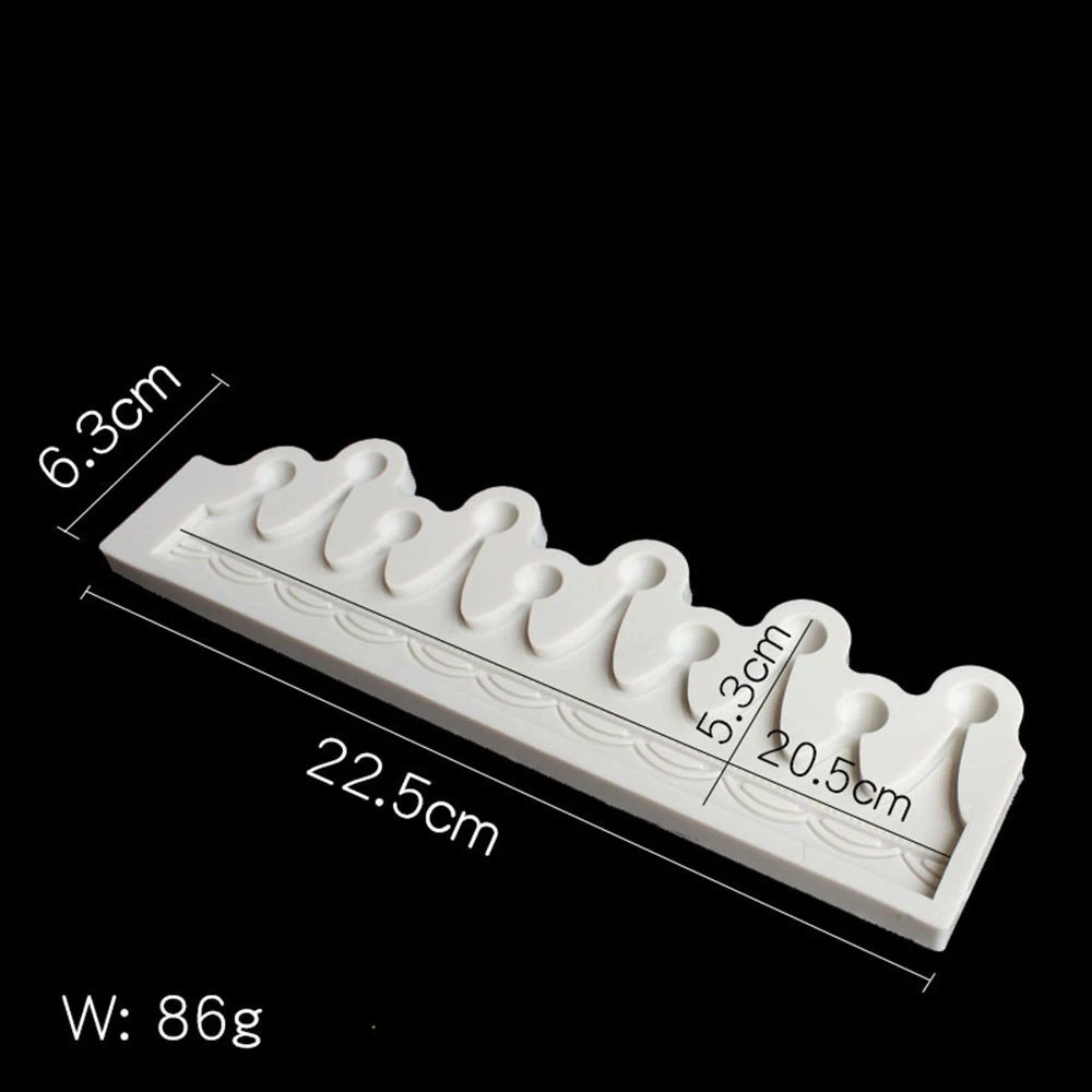 Силиконовая форма в форме короны 3D для украшения тортов мастикой принца