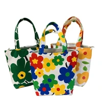 tote woman bag garden flower prints quality designer green handbag zip open new womans wallet 2022 summer bag waterproof
