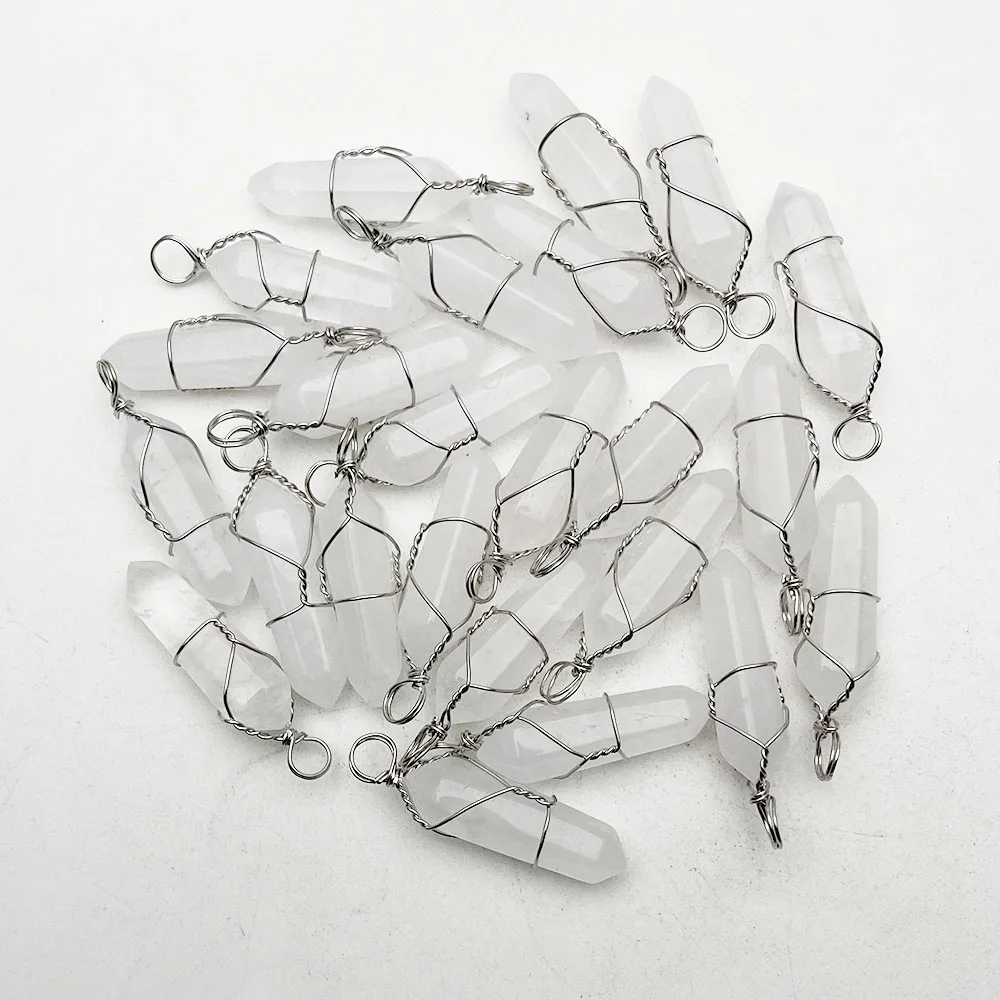 

fashion Natural stone Crystal pendulum Winding necklace pendant for jewelry making charm accessories wholesale free shipping