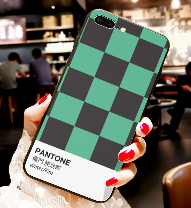 Kamado Nezuko Kimetsu no Yaiba Demon Slayer Pantone мягкий черный чехол для телефона для iphone 6/6s 7/8, 7 Plus/8 Plus, X, XS i11 i11pro - Цвет: 24098