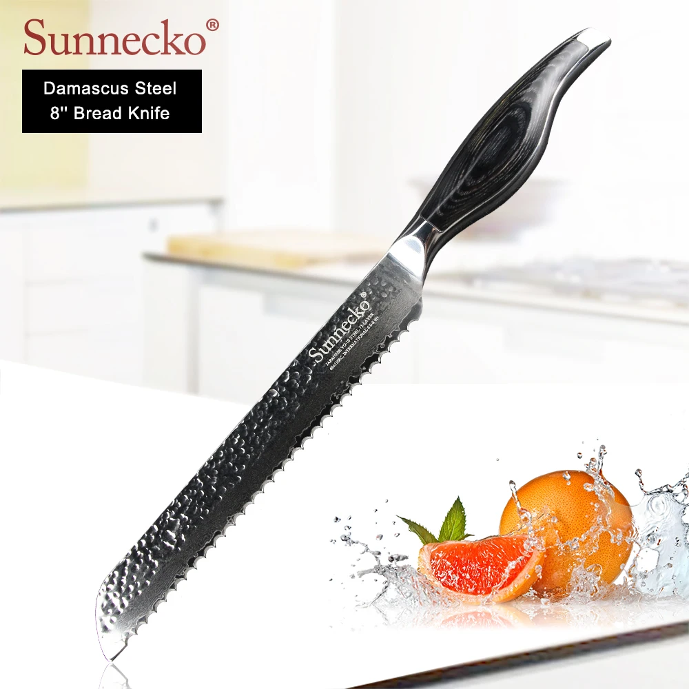SUNNECKO 5 шт. набор кухонных ножей принадлежности для шеф-повара очистки овощей Santoku