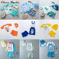swimwear for children 3 pieces long sleeve swimsuit kids sun uv protection baby bathing clothes child toddler swimming suit boys