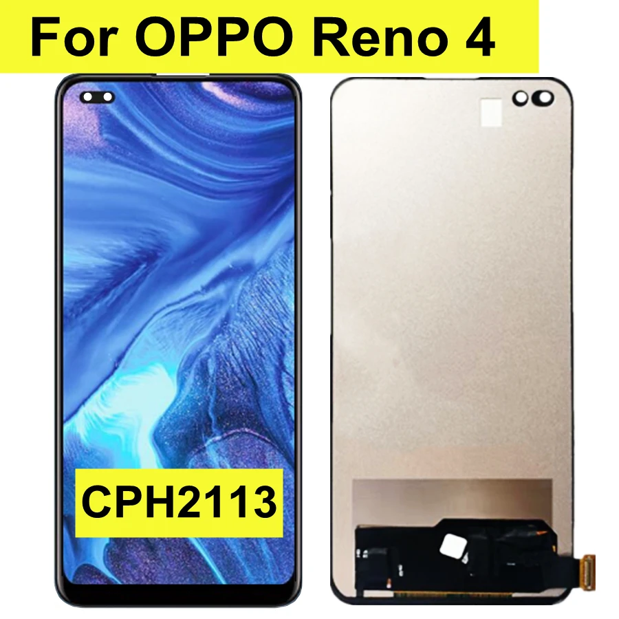 

6.4" TFT For OPPO Reno 4 LCD Display Touch Screen Digitizer Assembly Replacement For Oppo CPH2113 Reno4 LCD Display