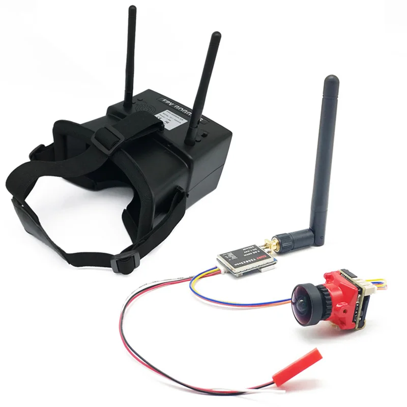 5 8G 4 3 дюймов 480*272 FPV очки встроенный 7 в аккумулятор 2000 мАч и 600 мВт VTX 1 66 мм объектив